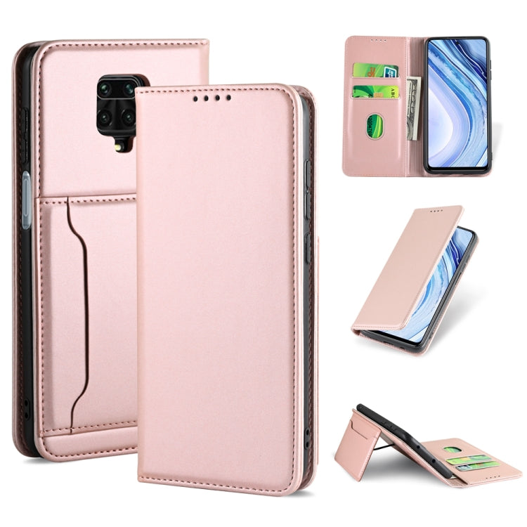 For Xiaomi Redmi Note 9 Pro / Note 9 Pro Max / Note 9s / Poco M2 Pro Strong Magnetism Shockproof Horizontal Flip Liquid Feel Leather Case with Holder & Card Slots & Wallet