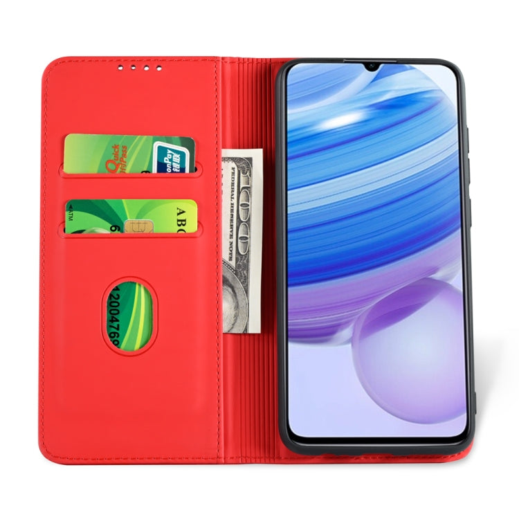 For Xiaomi Redmi 10X 5G Strong Magnetism Shockproof Horizontal Flip Liquid Feel Leather Case with Holder & Card Slots & Wallet