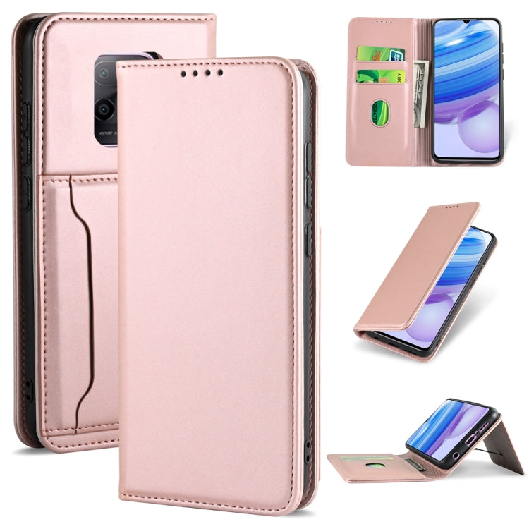 For Xiaomi Redmi 10X Pro 5G Strong Magnetism Shockproof Horizontal Flip Liquid Feel Leather Case with Holder & Card Slots & Wallet