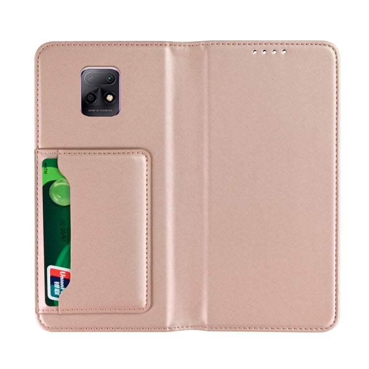 For Xiaomi Redmi 10X Pro 5G Strong Magnetism Shockproof Horizontal Flip Liquid Feel Leather Case with Holder & Card Slots & Wallet