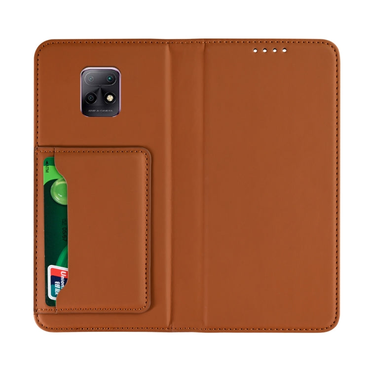 For Xiaomi Redmi 10X Pro 5G Strong Magnetism Shockproof Horizontal Flip Liquid Feel Leather Case with Holder & Card Slots & Wallet