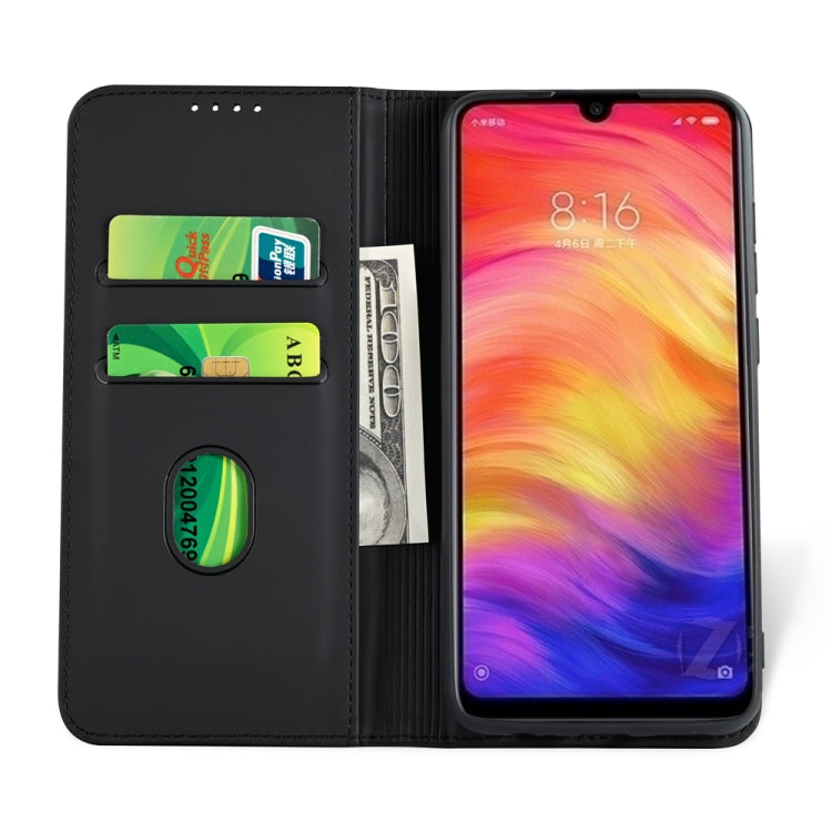 For Xiaomi Redmi Note 7 / 7 Pro / 7S Strong Magnetism Shockproof Horizontal Flip Liquid Feel Leather Case with Holder & Card Slots & Wallet