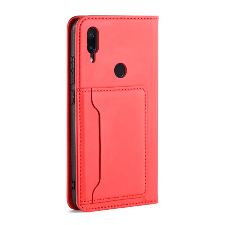 For Xiaomi Redmi Note 7 / 7 Pro / 7S Strong Magnetism Shockproof Horizontal Flip Liquid Feel Leather Case with Holder & Card Slots & Wallet