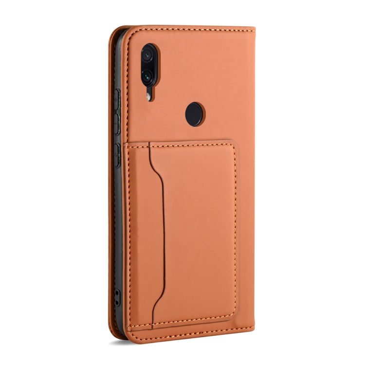 For Xiaomi Redmi Note 7 / 7 Pro / 7S Strong Magnetism Shockproof Horizontal Flip Liquid Feel Leather Case with Holder & Card Slots & Wallet