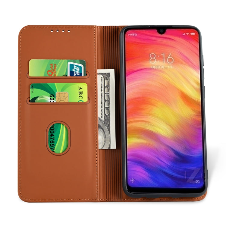 For Xiaomi Redmi Note 7 / 7 Pro / 7S Strong Magnetism Shockproof Horizontal Flip Liquid Feel Leather Case with Holder & Card Slots & Wallet
