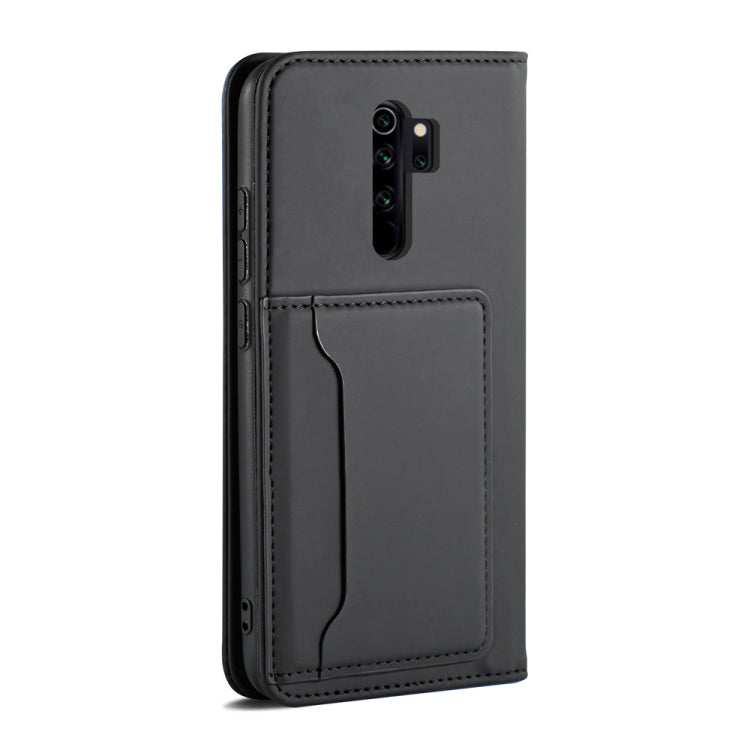 For Xiaomi Redmi Note 8 Pro Strong Magnetism Shockproof Horizontal Flip Liquid Feel Leather Case with Holder & Card Slots & Wallet