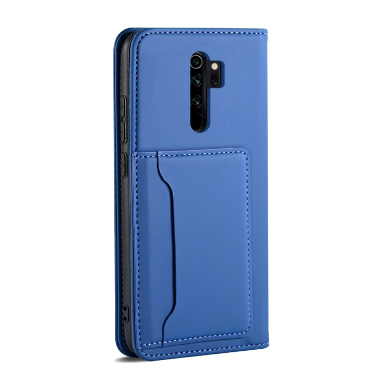 For Xiaomi Redmi Note 8 Pro Strong Magnetism Shockproof Horizontal Flip Liquid Feel Leather Case with Holder & Card Slots & Wallet