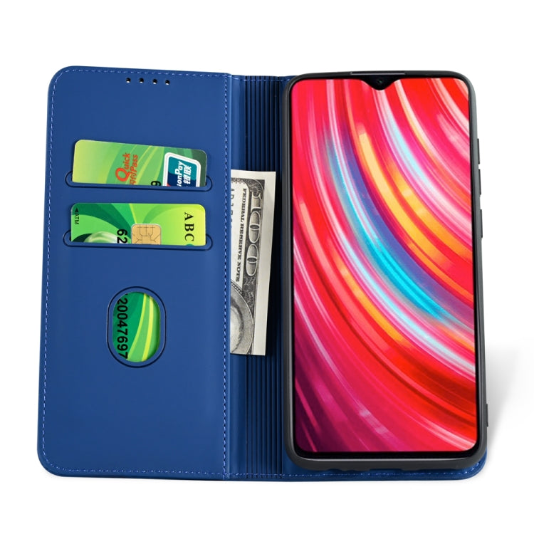 For Xiaomi Redmi Note 8 Pro Strong Magnetism Shockproof Horizontal Flip Liquid Feel Leather Case with Holder & Card Slots & Wallet