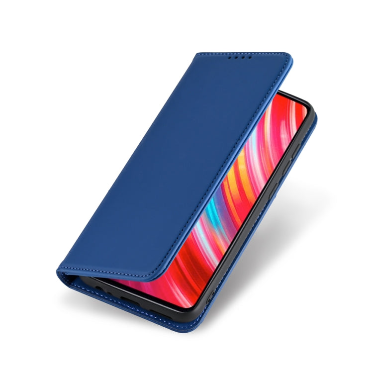 For Xiaomi Redmi Note 8 Pro Strong Magnetism Shockproof Horizontal Flip Liquid Feel Leather Case with Holder & Card Slots & Wallet