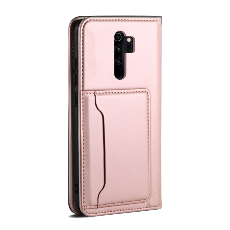 For Xiaomi Redmi Note 8 Pro Strong Magnetism Shockproof Horizontal Flip Liquid Feel Leather Case with Holder & Card Slots & Wallet