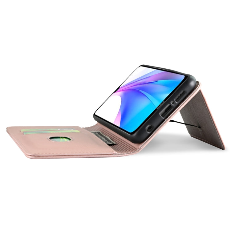 For Xiaomi Redmi Note 8T(India Version) Strong Magnetism Shockproof Horizontal Flip Liquid Feel Leather Case with Holder & Card Slots & Wallet