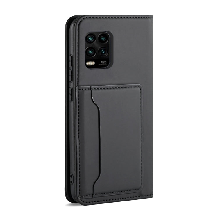 For Xiaomi Mi 10 Lite / 10 Youth 5G Strong Magnetism Shockproof Horizontal Flip Liquid Feel Leather Case with Holder & Card Slots & Wallet