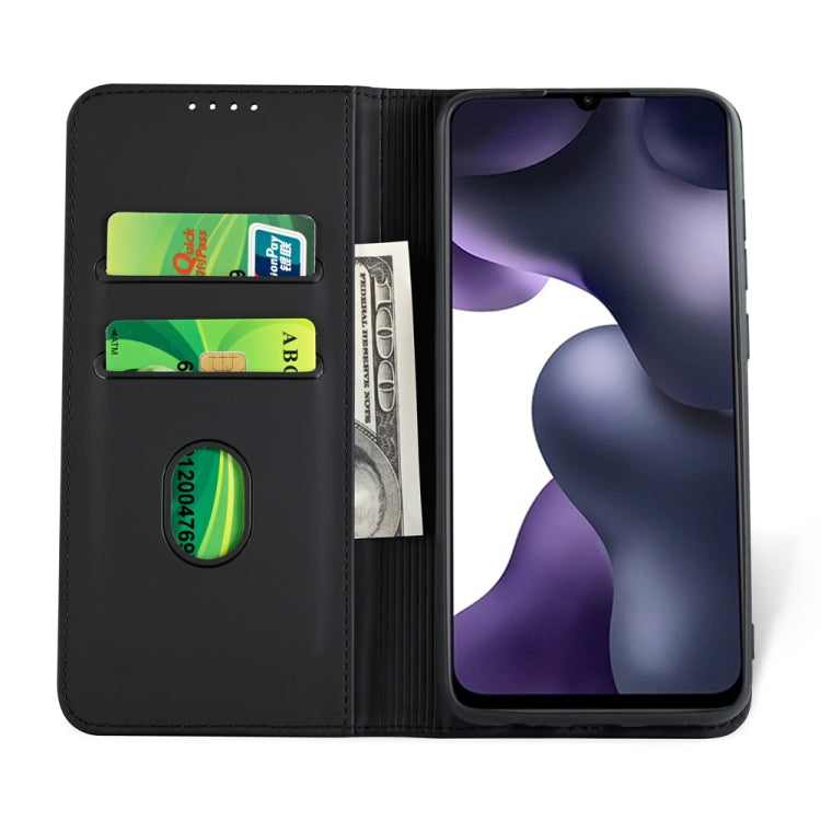 For Xiaomi Mi 10 Lite / 10 Youth 5G Strong Magnetism Shockproof Horizontal Flip Liquid Feel Leather Case with Holder & Card Slots & Wallet