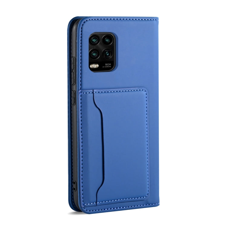 For Xiaomi Mi 10 Lite / 10 Youth 5G Strong Magnetism Shockproof Horizontal Flip Liquid Feel Leather Case with Holder & Card Slots & Wallet