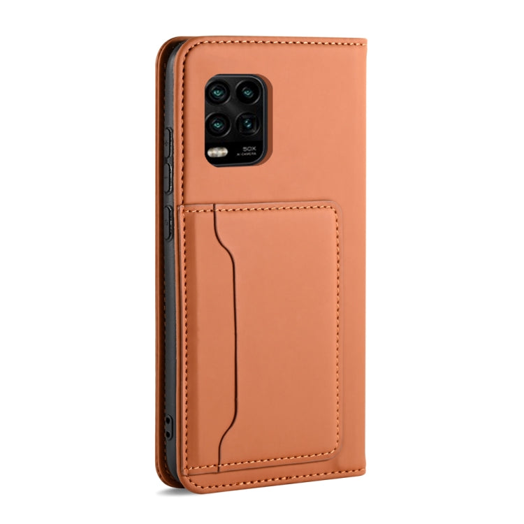 For Xiaomi Mi 10 Lite / 10 Youth 5G Strong Magnetism Shockproof Horizontal Flip Liquid Feel Leather Case with Holder & Card Slots & Wallet