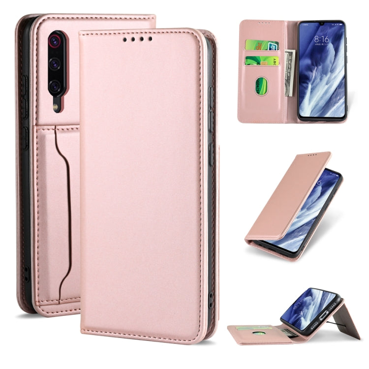 For Xiaomi Mi 9 Pro Strong Magnetism Shockproof Horizontal Flip Liquid Feel Leather Case with Holder & Card Slots & Wallet