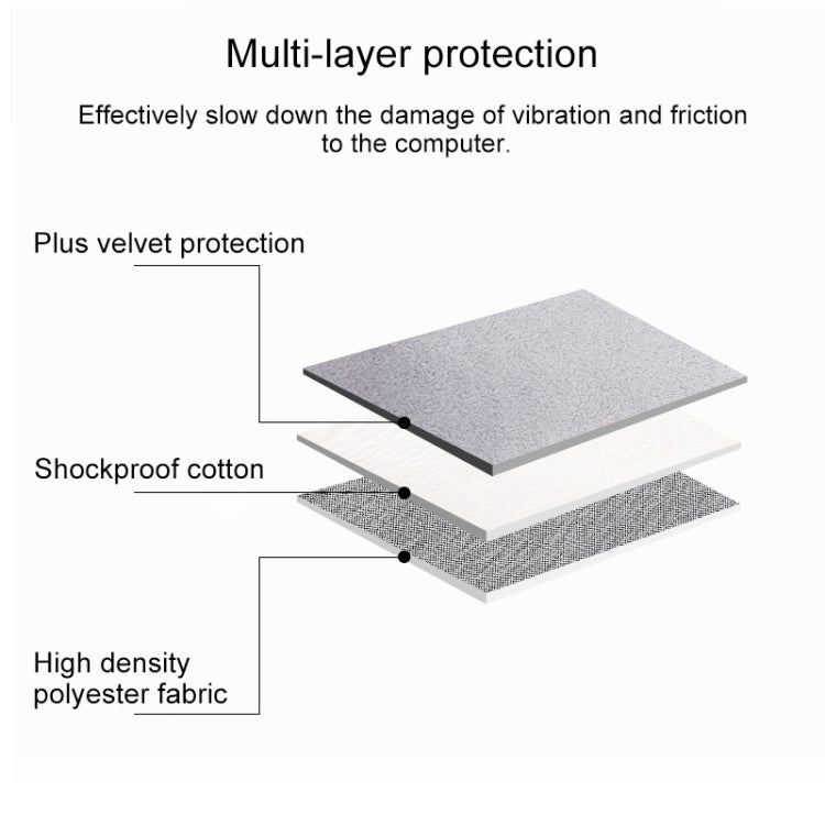 ND01D Felt Sleeve Protective Case Carrying Bag for 14.1 inch Laptop