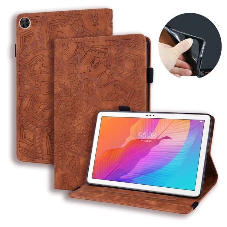 For Huawei Enjoy Tablet 2 Calf Texture Embossed Horizontal Flip Leather Case with Holder & Card Slots & Photo Frame