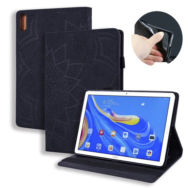 For Huawei MatePad 10.8 Calf Texture Embossed Horizontal Flip Leather Case with Holder & Card Slots & Photo Frame