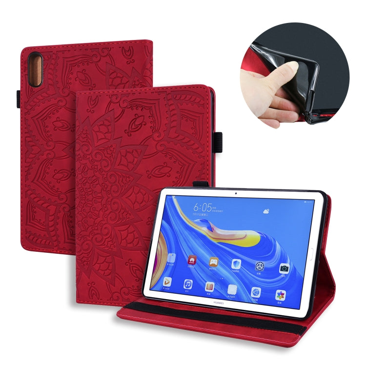 For Huawei MatePad 10.8 Calf Texture Embossed Horizontal Flip Leather Case with Holder & Card Slots & Photo Frame