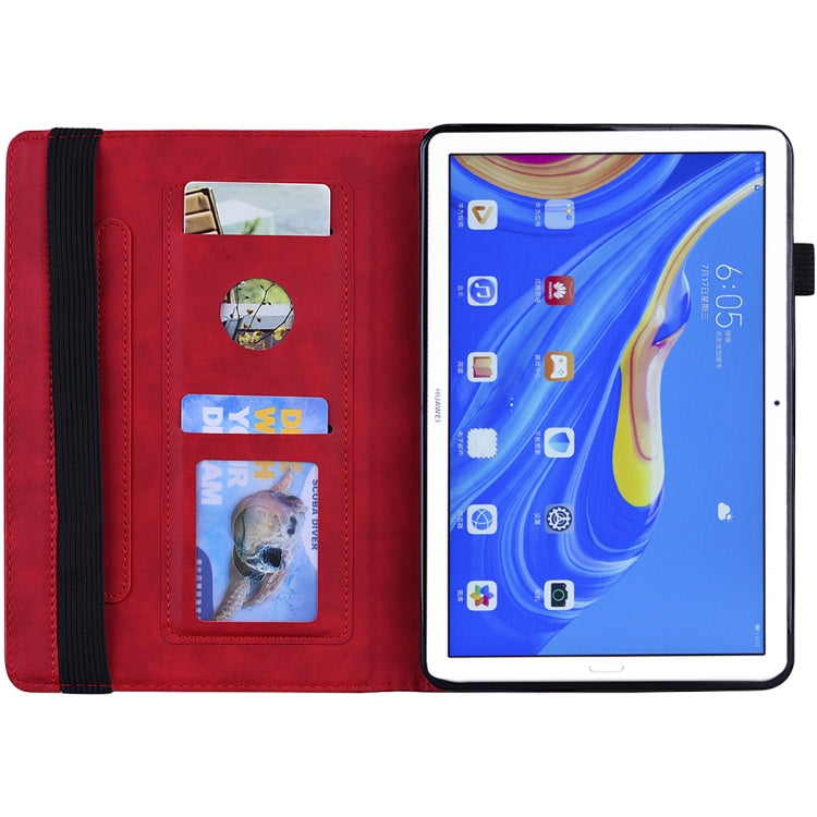 For Huawei MatePad 10.8 Calf Texture Embossed Horizontal Flip Leather Case with Holder & Card Slots & Photo Frame