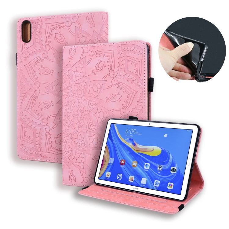 For Huawei MatePad 10.8 Calf Texture Embossed Horizontal Flip Leather Case with Holder & Card Slots & Photo Frame
