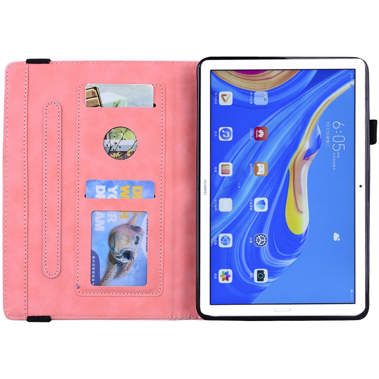 For Huawei MatePad 10.8 Calf Texture Embossed Horizontal Flip Leather Case with Holder & Card Slots & Photo Frame