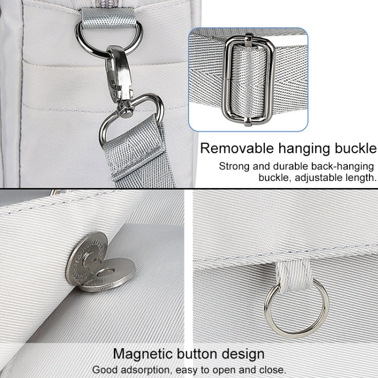 DJ09 Handheld Shoulder Briefcase Sleeve Carrying Storage Bag with Shoulder Strap for 15.4 inch Laptop