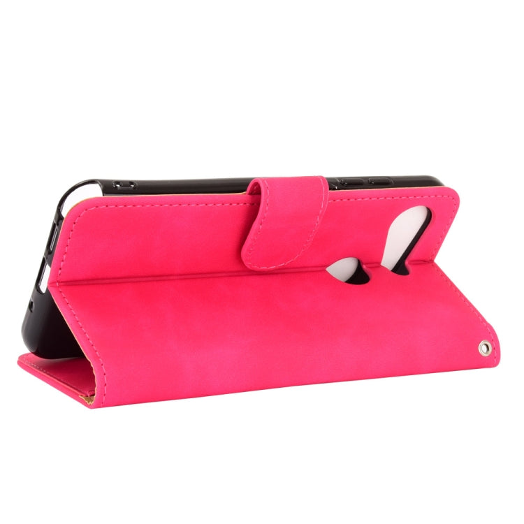 For Kyocera Android One S6 Solid Color Skin Feel Magnetic Buckle Horizontal Flip Calf Texture PU Leather Case with Holder & Card Slots & Wallet