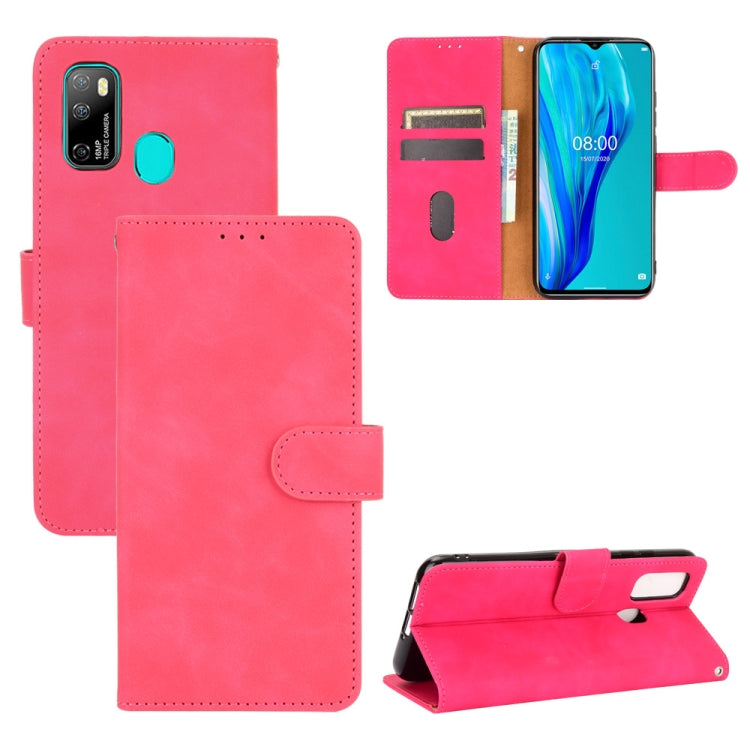 For Ulefone Note 9P Solid Color Skin Feel Magnetic Buckle Horizontal Flip Calf Texture PU Leather Case with Holder & Card Slots & Wallet