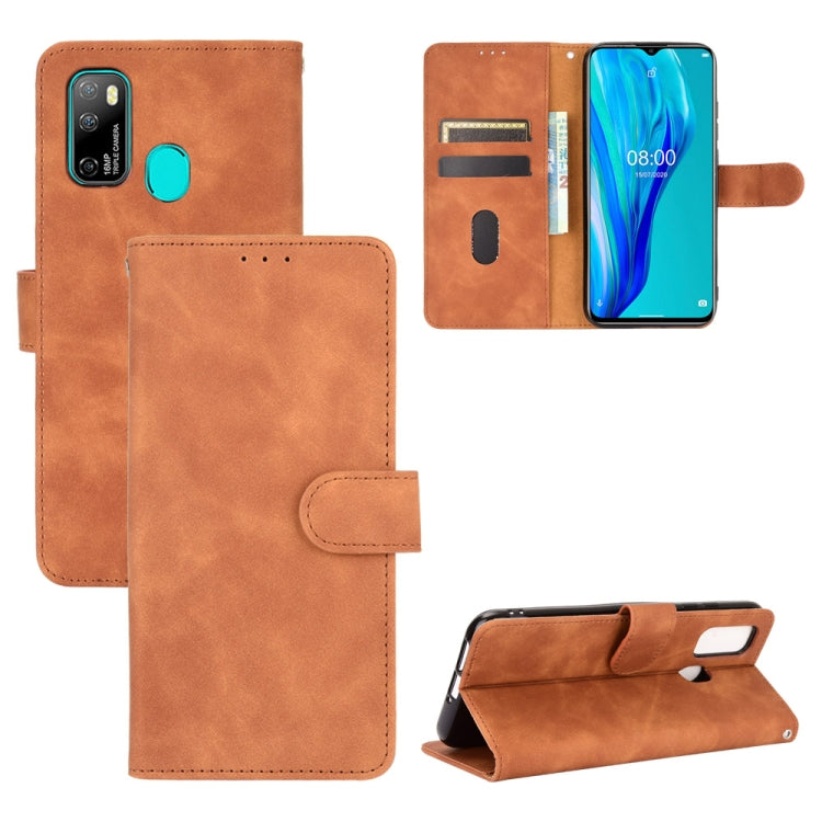 For Ulefone Note 9P Solid Color Skin Feel Magnetic Buckle Horizontal Flip Calf Texture PU Leather Case with Holder & Card Slots & Wallet