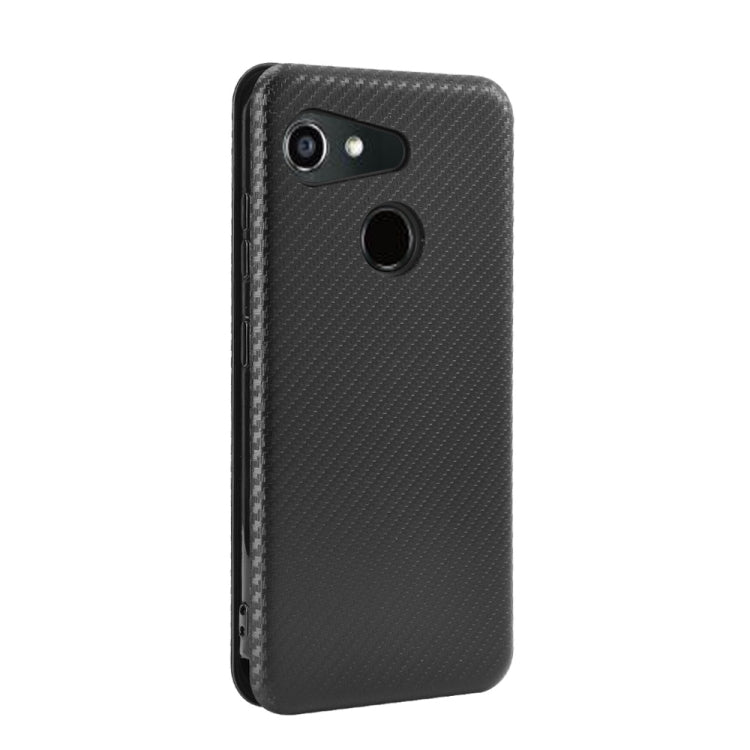 For Kyocera Gratina KYV48 Carbon Fiber Texture Horizontal Flip TPU + PC + PU Leather Case with Card Slot