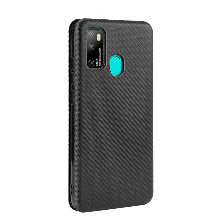 For Ulefone Note 9P Carbon Fiber Texture Horizontal Flip TPU + PC + PU Leather Case with Card Slot
