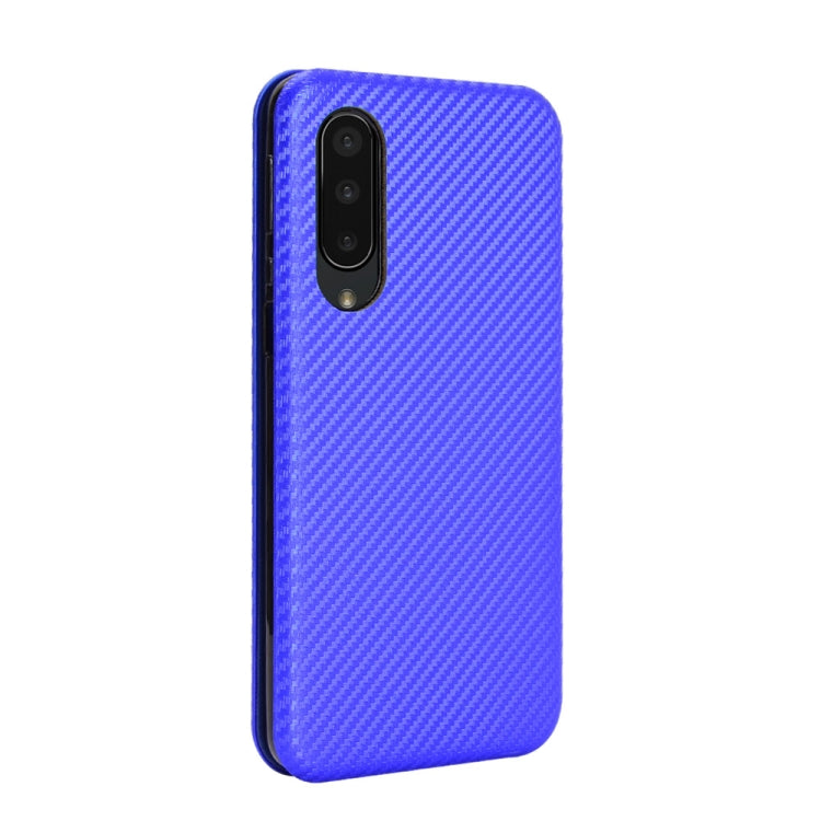 For Sharp Aquos Zero 5G Basic Carbon Fiber Texture Horizontal Flip TPU + PC + PU Leather Case with Card Slot