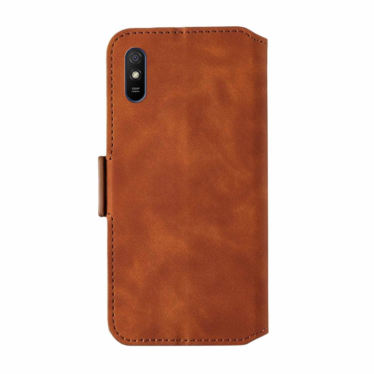 For Xiaomi Redmi 9A Retro Frosted Oil Side Horizontal Flip PU Leather Case with Holder & Card Slots