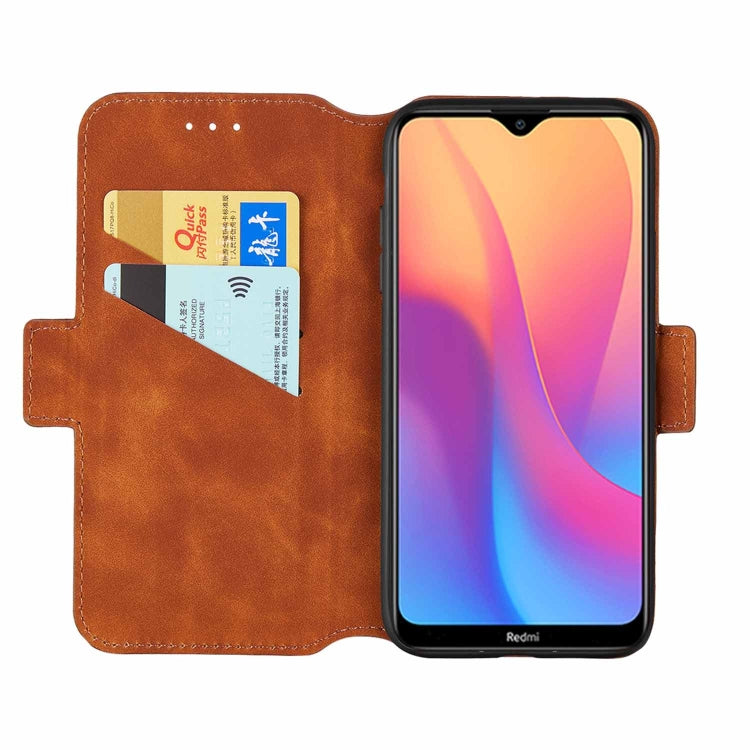 For Xiaomi Redmi 9A Retro Frosted Oil Side Horizontal Flip PU Leather Case with Holder & Card Slots
