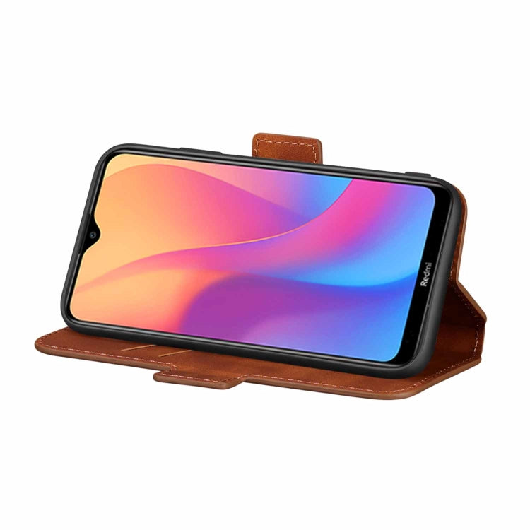 For Xiaomi Redmi 9A Retro Frosted Oil Side Horizontal Flip PU Leather Case with Holder & Card Slots