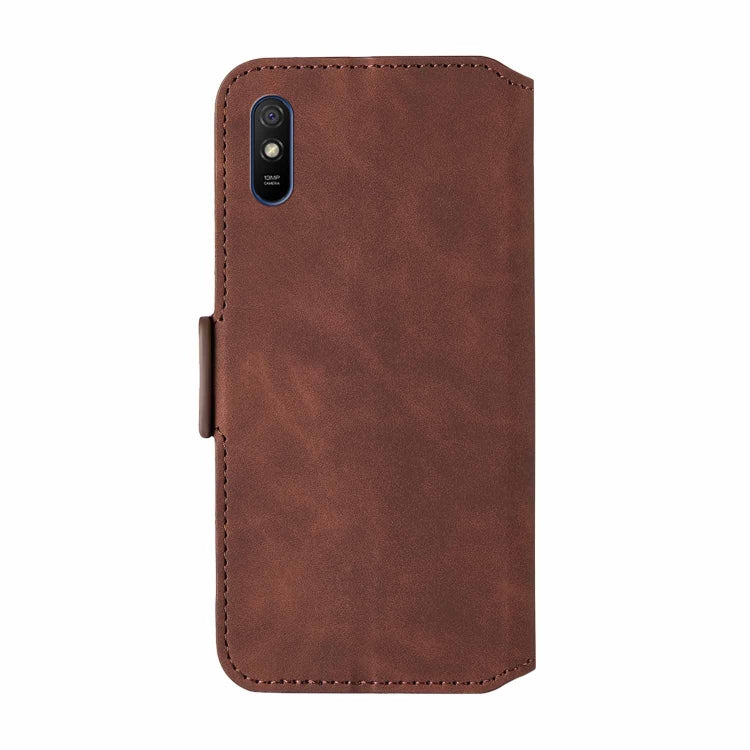 For Xiaomi Redmi 9A Retro Frosted Oil Side Horizontal Flip PU Leather Case with Holder & Card Slots