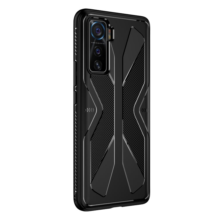 For vivo iQOO 5 Butterfly Shadow Shockproof Rubber TPU Protective Case