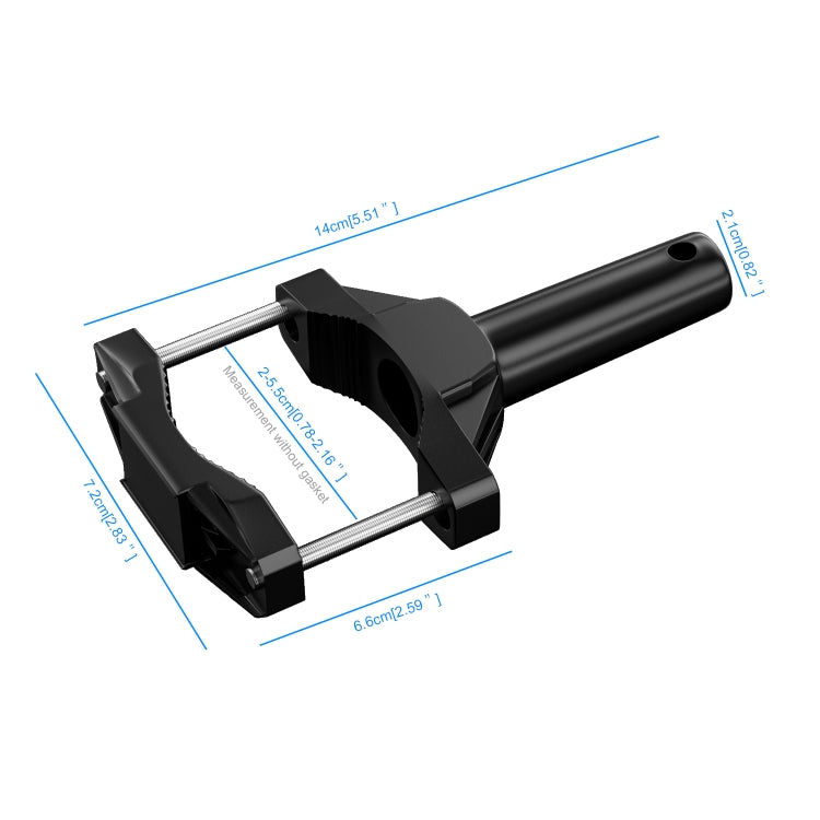 CS-1090A1 Motorcycle Modified Bumper Shock Absorption Fixture Spotlight Fixing Bracket(Black)