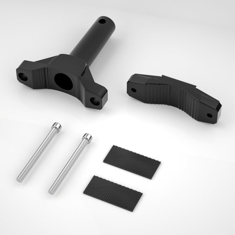 CS-1090A1 Motorcycle Modified Bumper Shock Absorption Fixture Spotlight Fixing Bracket(Black)