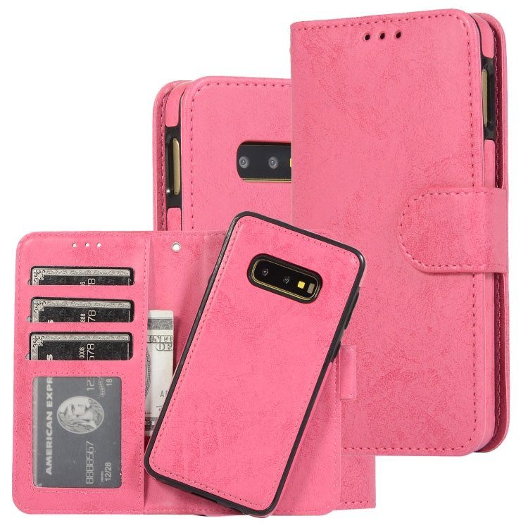 For Samsung Galaxy S10e Retro 2 in 1 Detachable Magnetic Horizontal Flip TPU + PU Leather Case with Holder & Card Slots & Photo Frame & Wallet
