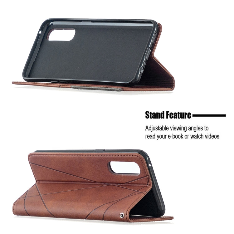 For OPPO Reno3 Pro Rhombus Texture Horizontal Flip Magnetic Leather Case with Holder & Card Slots