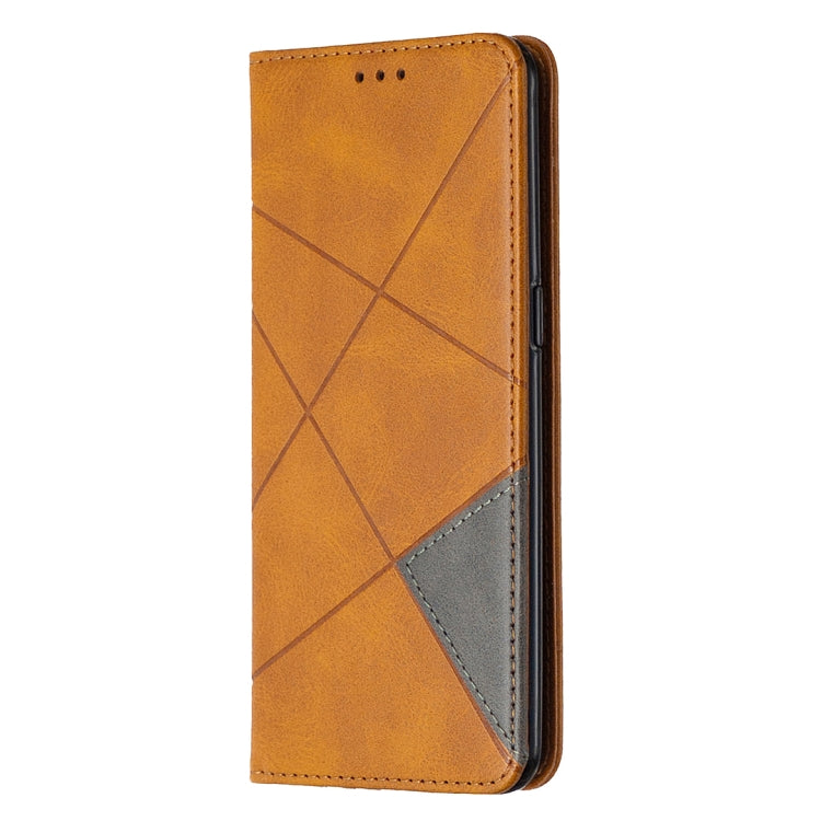 For OPPO Reno3 Pro Rhombus Texture Horizontal Flip Magnetic Leather Case with Holder & Card Slots