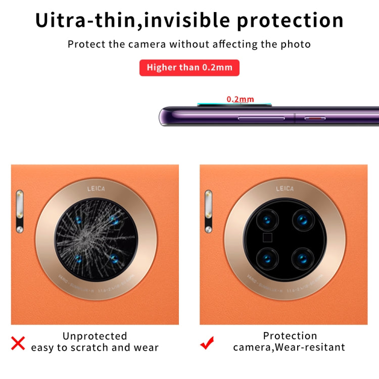 For Huawei Mate 30 Pro Silk Screen Luminous Ring Back Camera Lens Film