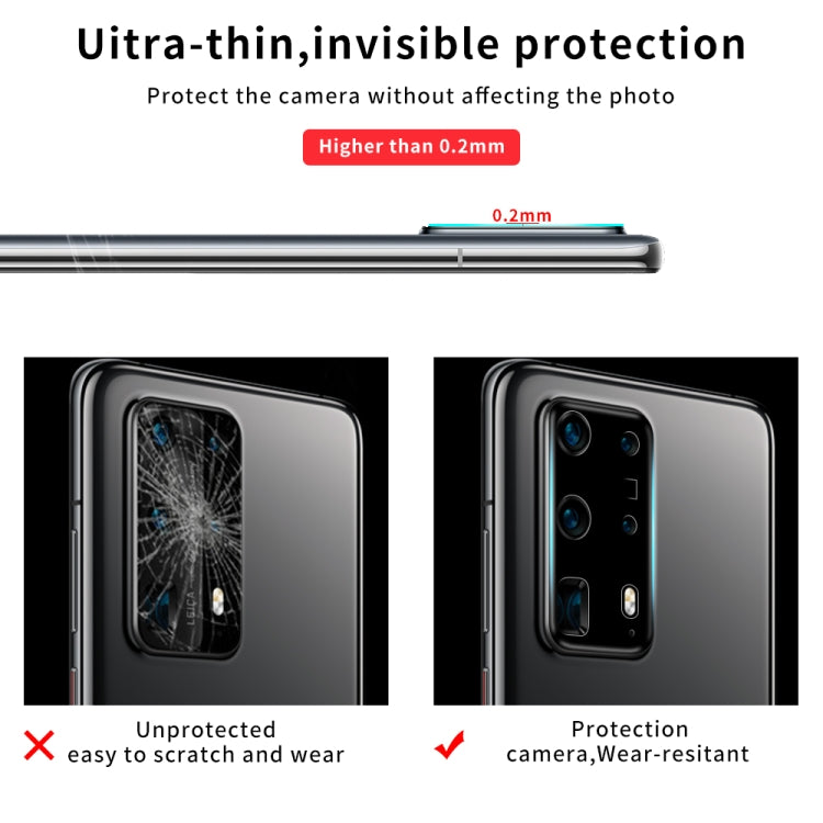 For Huawei P40 Pro+ Silk Screen Luminous Ring Back Camera Lens Film