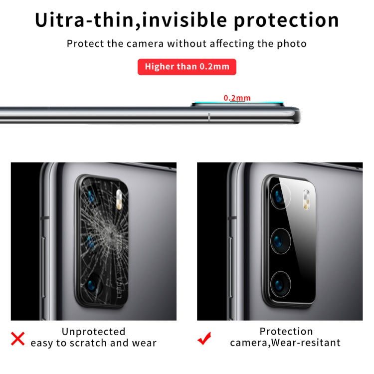 For Huawei P40 Silk Screen Luminous Ring Back Camera Lens Film