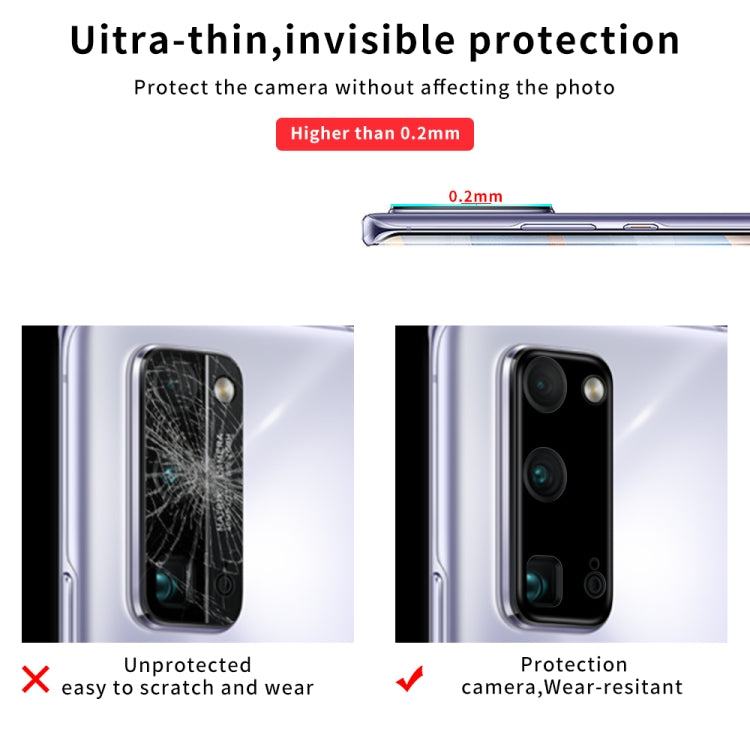 For Huawei Honor 30 Pro Silk Screen Luminous Ring Back Camera Lens Film