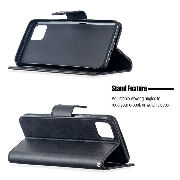 For OPPO Realme C11 Retro Lambskin Texture Pure Color Horizontal Flip PU Leather Case, with Holder & Card Slots & Wallet & Lanyard