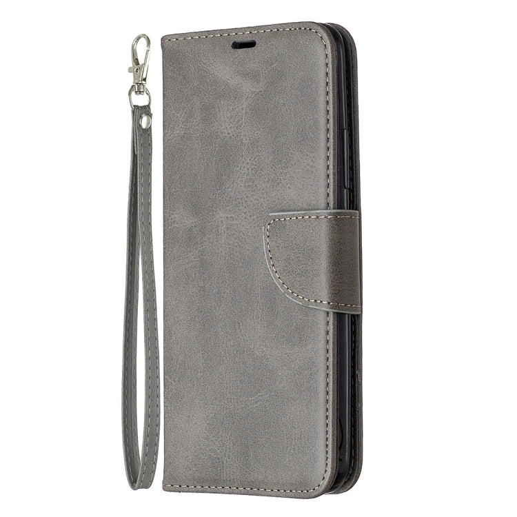 For OPPO Realme C11 Retro Lambskin Texture Pure Color Horizontal Flip PU Leather Case, with Holder & Card Slots & Wallet & Lanyard